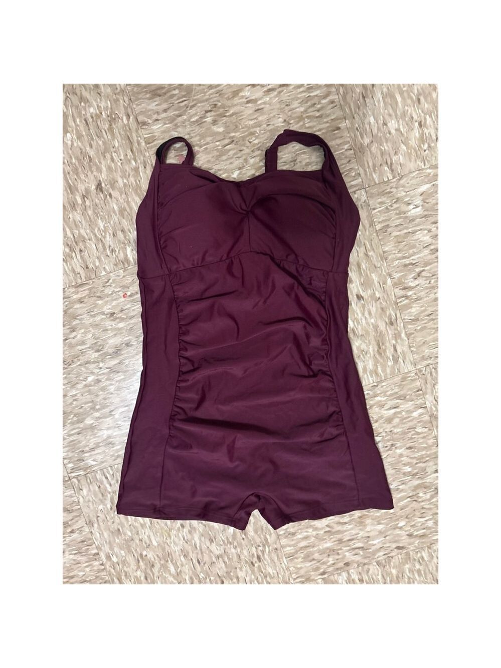 Burgundy Swimsuit